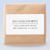 Modern Klassiek wit en zwart Etiket