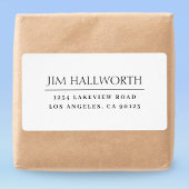 Modern Klassiek wit en zwart Etiket