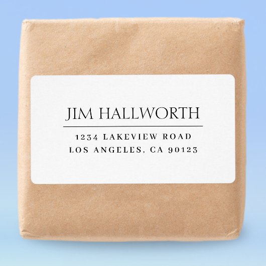 Modern Klassiek wit en zwart Etiket