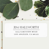 Modern Klassiek wit en zwart Etiket