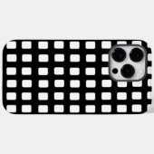 Modern Klassieke Zwarte en Witte Vierkanten Case-Mate iPhone Case (Achterkant (horizontaal))