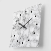 Modern klassy Stone Marble Design Vierkante Klok (Hoek)