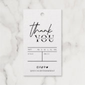 Modern Kleding Prijs Label Gold Folie Hang Label (Achterkant)