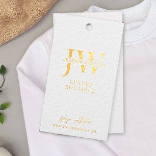 Modern Kleding Prijs Label Gold Folie Hang Label