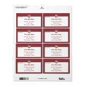 Modern klein bedrijf Custom Logo Shipping Etiket (Full Sheet)