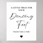 Modern klein geschenk voor dansende voeten Huwelij Poster (Voorkant)