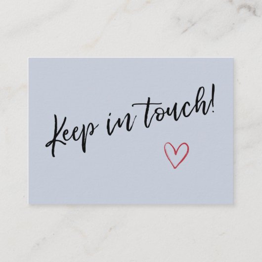 Modern, klein huis "We hebben verplaatst" stoffige Visitekaartje (Achterkant)