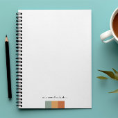 Modern Klein Kleurblok | Script Monogram Notitieboek