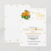 Modern klein, neutraal baby shower kaart (Voorkant / Achterkant)