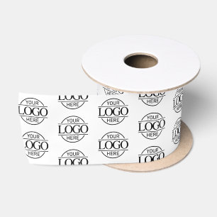 Modern Klein Zakelijk Logo Promotioneel Merk Satijnen Lint
