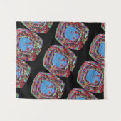 MODERN KLEUR BLACK PINK ROSE TAPESTRY WANDKLEED (Voorkant (horizontaal))