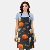 Modern Kleur Keuken Schort (Gedragen)