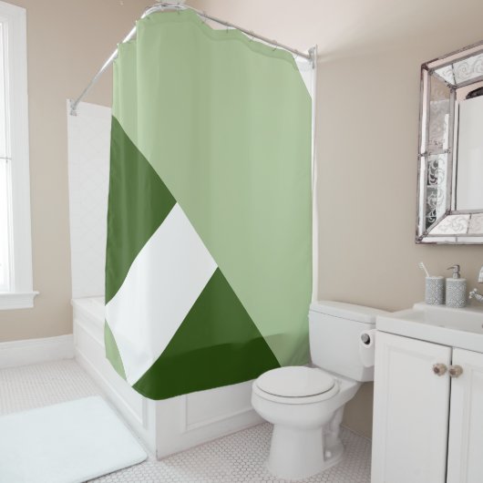 Modern Kleurblok 2 Douchegordijn (In situ)
