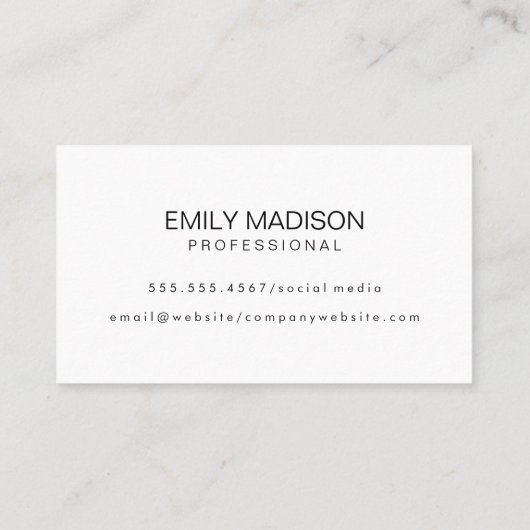 Modern / Kleurblok / Groen Visitekaartje (Achterkant)