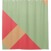 Modern kleurenblok 1 douchegordijn (Voorkant)