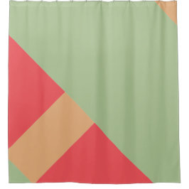 Modern kleurenblok 1 douchegordijn