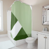 Modern kleurenblok 2 douchegordijn (In situ)