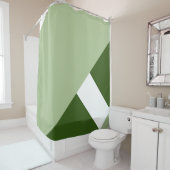 Modern kleurenblok 2 douchegordijn (In situ)