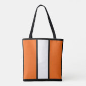 Modern kleurenblok - Aangepast monogram Oranje Tote Bag (Achterkant)