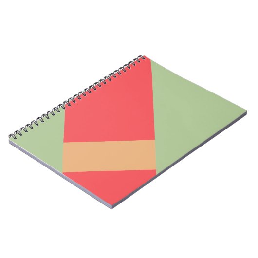 Modern kleurenblok Geo 1 Notitieboek (Linkerzijde)