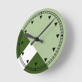 Modern kleurenblok Geo 1 Ronde Klok (Hoek)