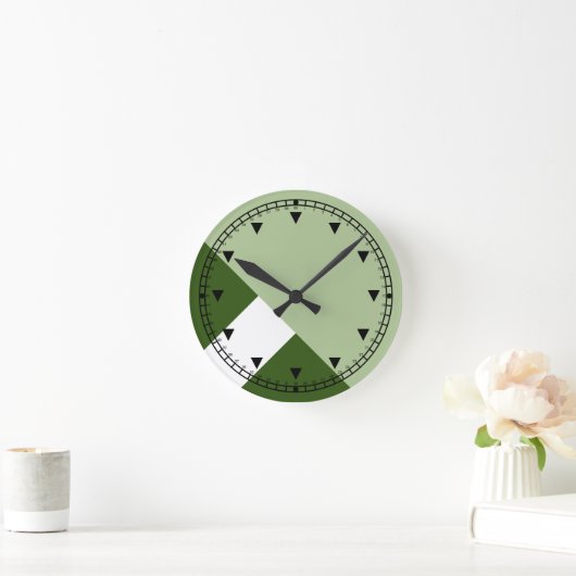 Modern kleurenblok Geo 1 Ronde Klok (Huis)