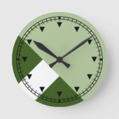 Modern kleurenblok Geo 1 Ronde Klok (Voorkant)