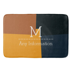 Modern kleurenpatroon met wielrennen badmat