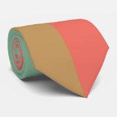 Modern kleurenpatroon met wieltjes stropdas (Opgerold)