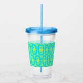 modern kleurig patroon acryl drinkbeker (Rechts)