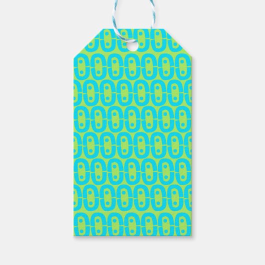modern kleurig patroon cadeaulabel (Voorkant)