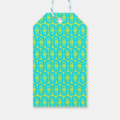 modern kleurig patroon cadeaulabel (Achterkant)
