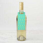 modern kleurig patroon flessenhanger (Op fles)