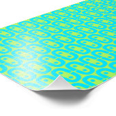 modern kleurig patroon foto afdruk (Hoek)