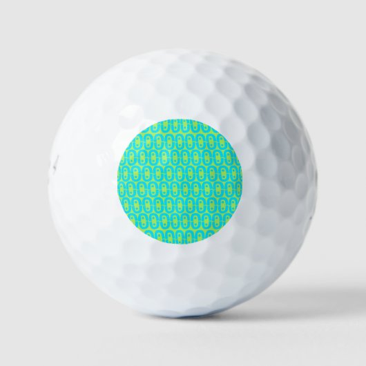 modern kleurig patroon golfballen (Voorkant)