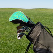 modern kleurig patroon golfheadcover (Insitu)