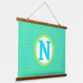 modern kleurig patroon hangend wandkleed (Gebogen)