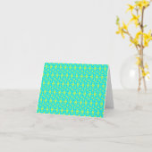 modern kleurig patroon kaart (Gele Bloem)