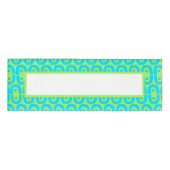 modern kleurig patroon naambadge (Voorkant)