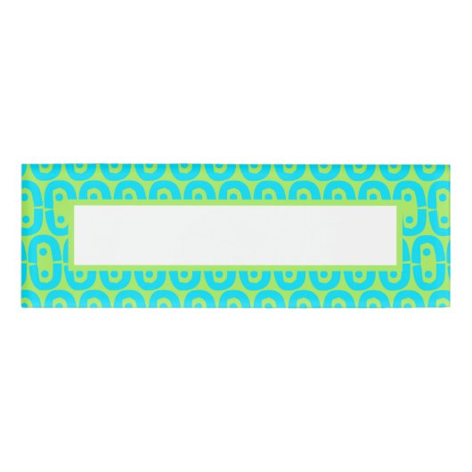 modern kleurig patroon naambadge (Voorkant)