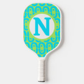 modern kleurig patroon pickleball paddle (Achterkant)