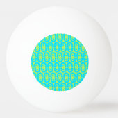modern kleurig patroon pingpongbal (Achterkant)