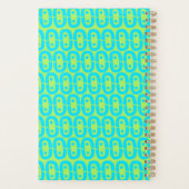 modern kleurig patroon planner (Achterkant)