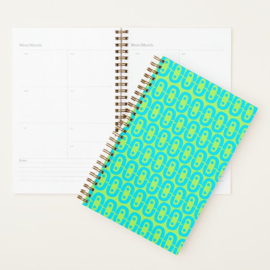 modern kleurig patroon planner (Display)