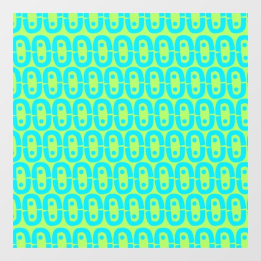 modern kleurig patroon raamsticker (Vel)