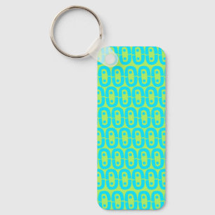 modern kleurig patroon sleutelhanger