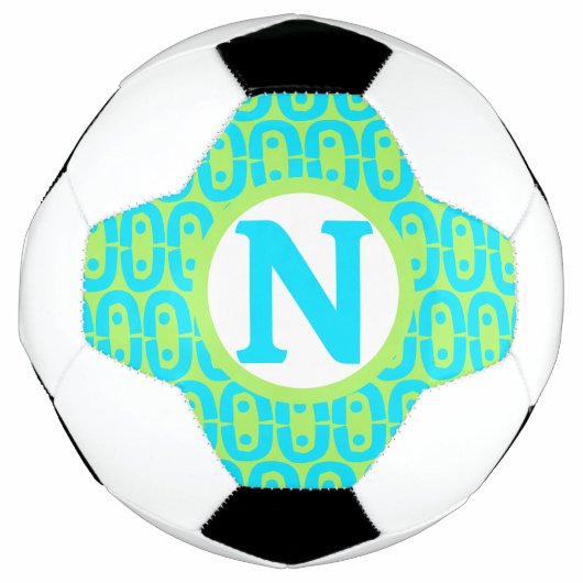 modern kleurig patroon voetbal (Voorkant)