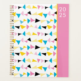 Modern kleurrijk abstract 2025 planner