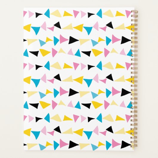Modern kleurrijk abstract 2025 planner (Achterkant)