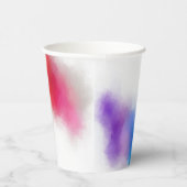Modern kleurrijk Abstract Blauw Paars Geel Groen Papieren Bekers (Rechts)